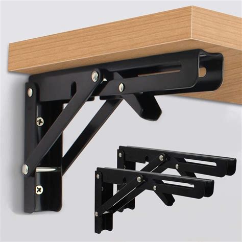 heavy duty metal triangle table bench folding shelf bracket|folding shelf brackets.